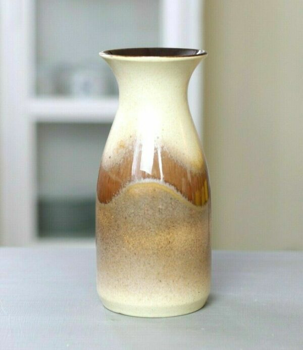 Bay Keramik West-Germany Vase Blumenvase 710 20 Mid Century 50er 60er Braun