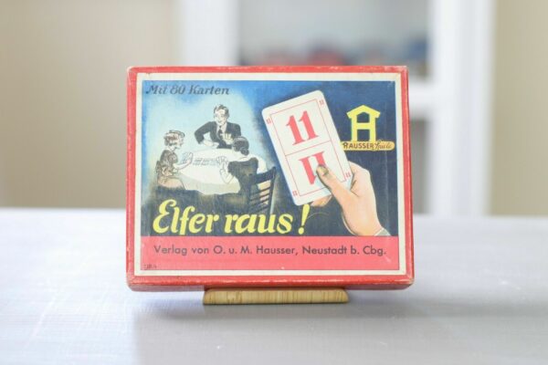 Elfer raus! Kartenspiel Vintage antik alt Hausser Spiele