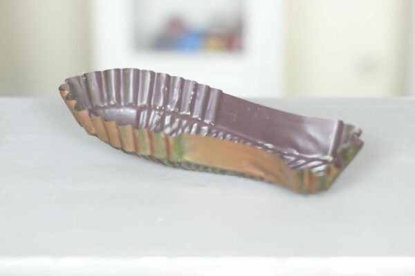 Kupferform Kuchenform Backform Gugelhupf Kupfer Messing, Motiv „Fisch“ 27 x 10cm