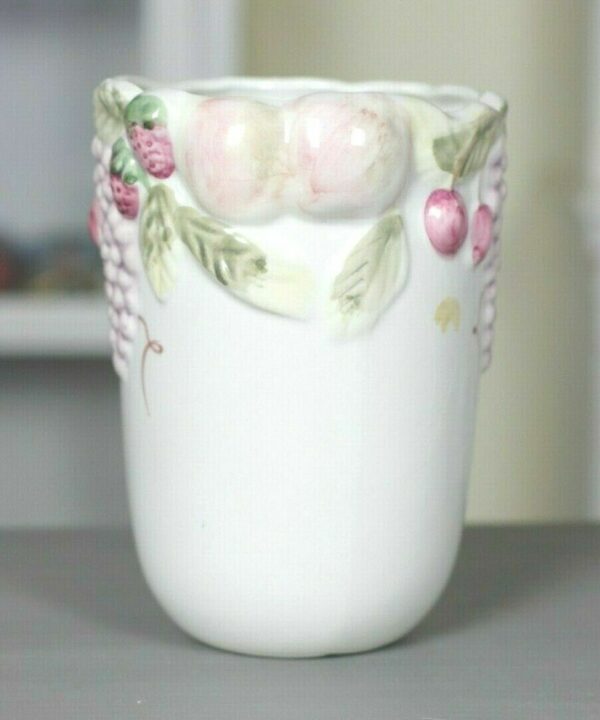 Vase Blumenvase Rastal Toscana Obst Kirschen Erdbeeren Sommer Vintage Shabby OVP