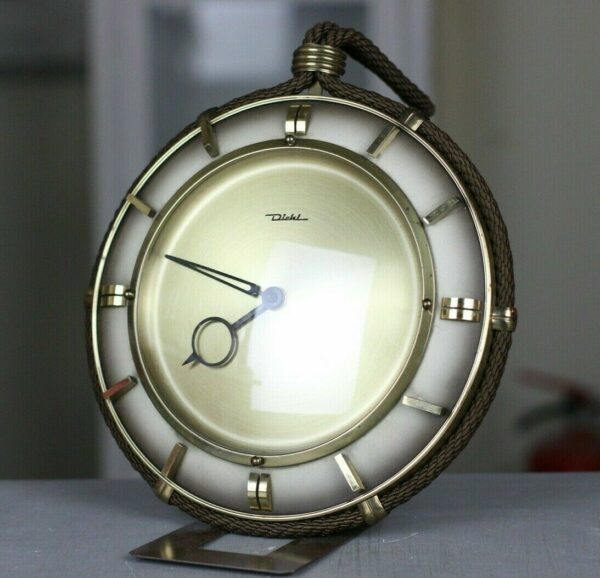 Diehl Küchenuhr Uhr Junghans Uhrwerk Wanduhr Kordeluhr Mid Century 50er 60er