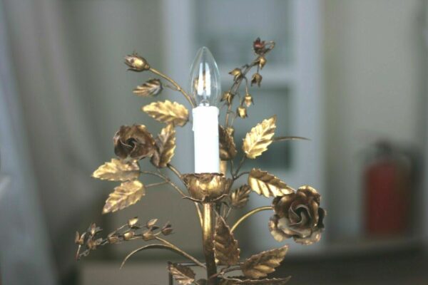 Florentiner Kronleuchter Wandlampe Wandleuchte vergoldet gold Lampe Kögl Ära