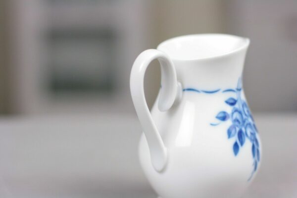 Krautheim Selb Milchkännchen Milch Kaffeeservice Blumendekor blau weiß alt antik