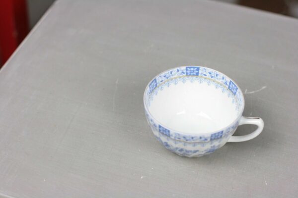 Kronester Bavaria China Blau Tasse & Untertasse Kaffeeservice Porzellan