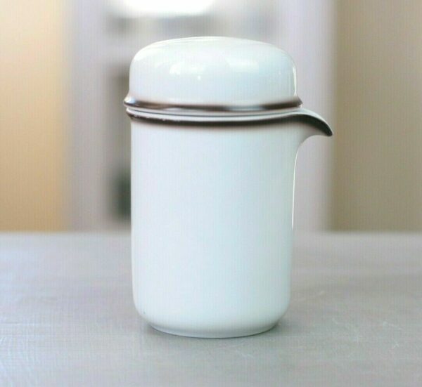Thomas Milchkännchen Milch Kanne Scandic Shadow Kaffeeservice Porzellan weiß
