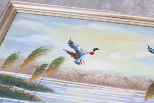 Flugenten Enten See Expressionismus Gemälde Landschaftsmalerei